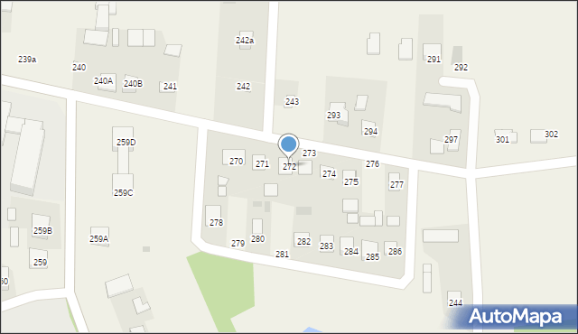 Siennica Różana, Siennica Różana, 272, mapa Siennica Różana