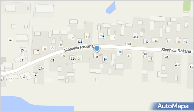 Siennica Różana, Siennica Różana, 35, mapa Siennica Różana