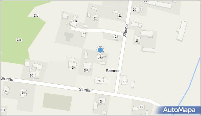 Sienno, Sienno, 26A, mapa Sienno