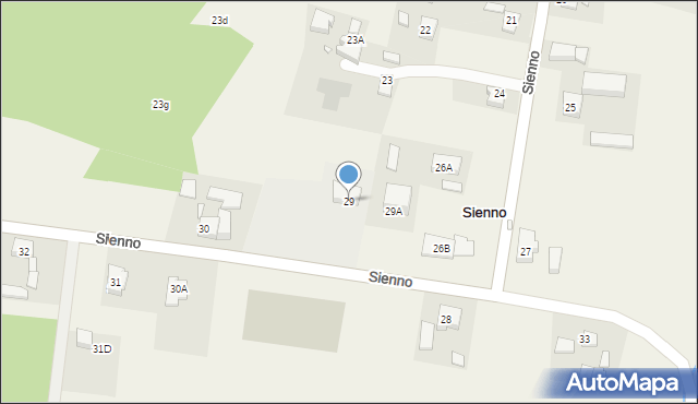 Sienno, Sienno, 29, mapa Sienno