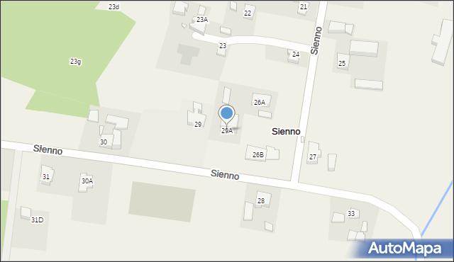 Sienno, Sienno, 29A, mapa Sienno