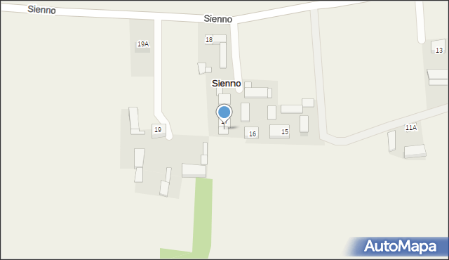 Sienno, Sienno, 17a, mapa Sienno