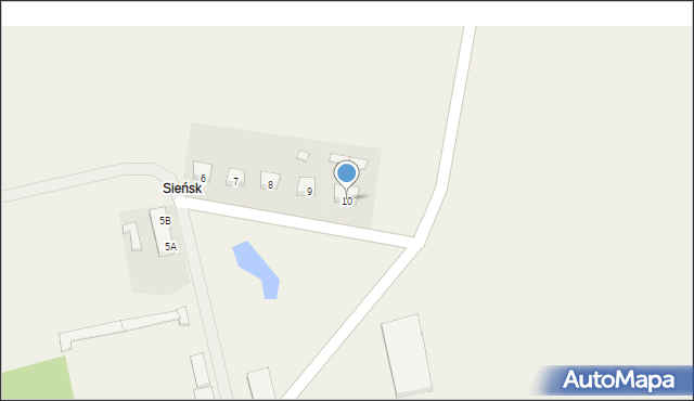 Sieńsk, Sieńsk, 10, mapa Sieńsk