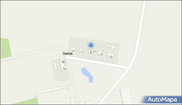 Sieńsk, Sieńsk, 8, mapa Sieńsk