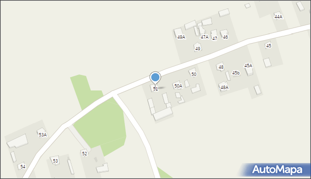 Sieprawice, Sieprawice, 51, mapa Sieprawice