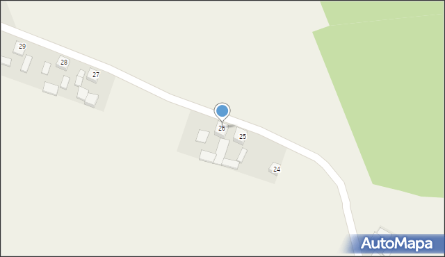 Sieradowice-Parcele, Sieradowice-Parcele, 26, mapa Sieradowice-Parcele