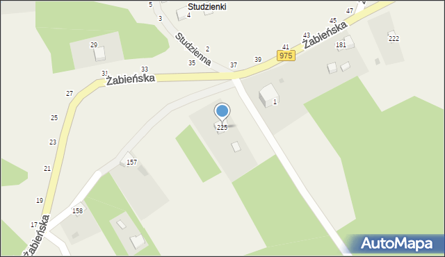 Sieradza, Sieradza, 225, mapa Sieradza