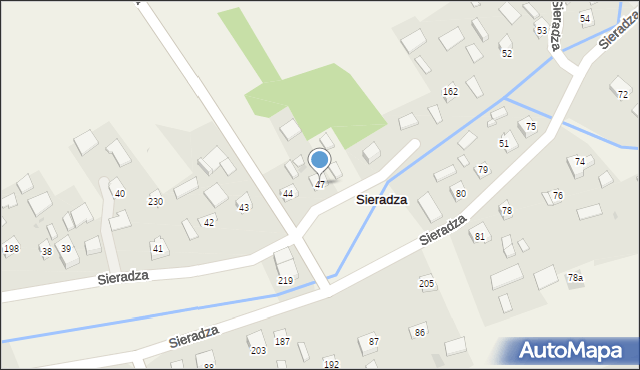 Sieradza, Sieradza, 47, mapa Sieradza
