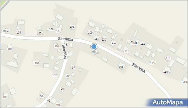 Sieradza, Sieradza, 99, mapa Sieradza