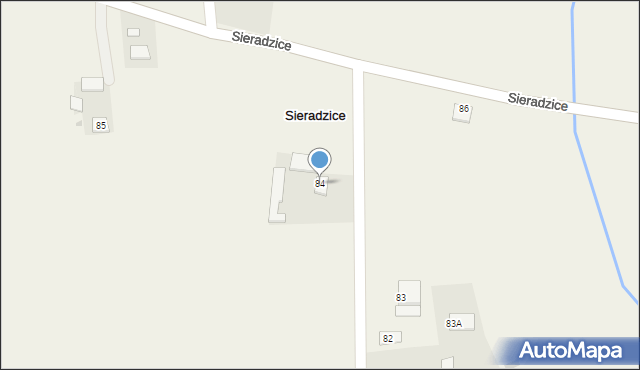 Sieradzice, Sieradzice, 84, mapa Sieradzice