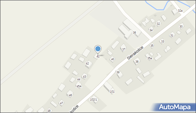 Sierakośce, Sierakośce, 41, mapa Sierakośce