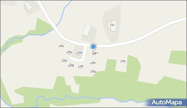 Sieraków, Sieraków, 105, mapa Sieraków