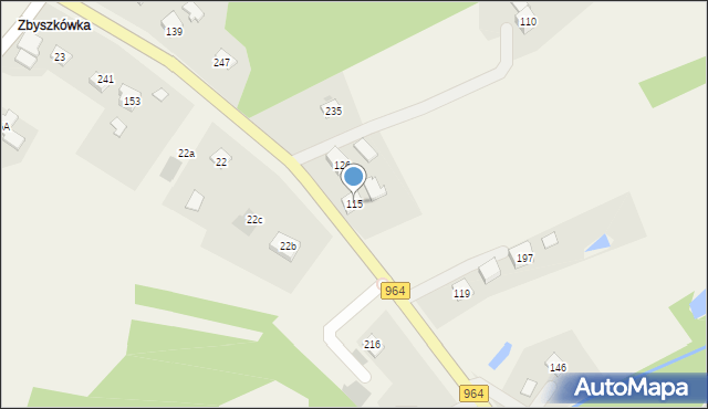 Sieraków, Sieraków, 115, mapa Sieraków