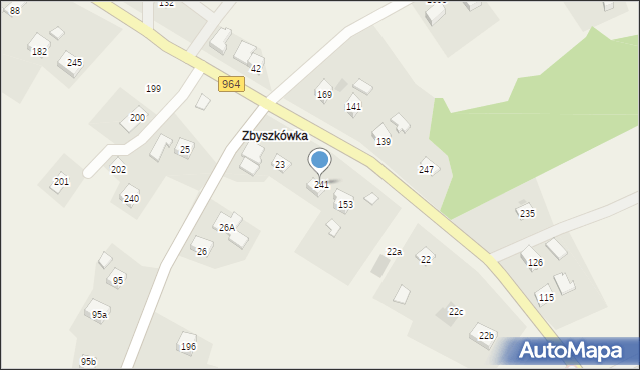 Sieraków, Sieraków, 241, mapa Sieraków