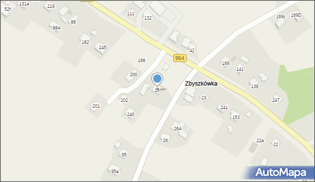 Sieraków, Sieraków, 25, mapa Sieraków