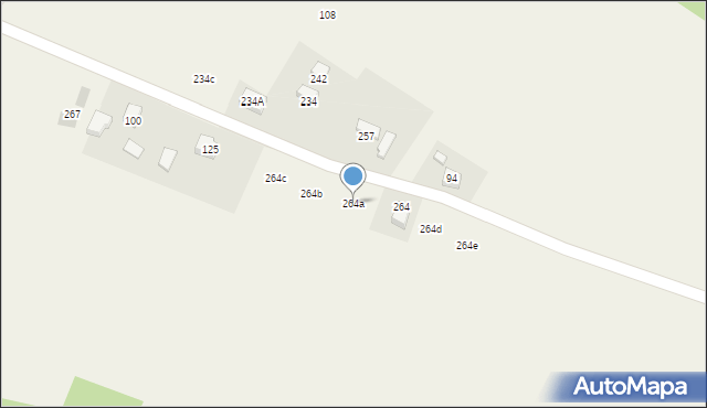 Sieraków, Sieraków, 264a, mapa Sieraków