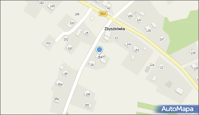 Sieraków, Sieraków, 26A, mapa Sieraków