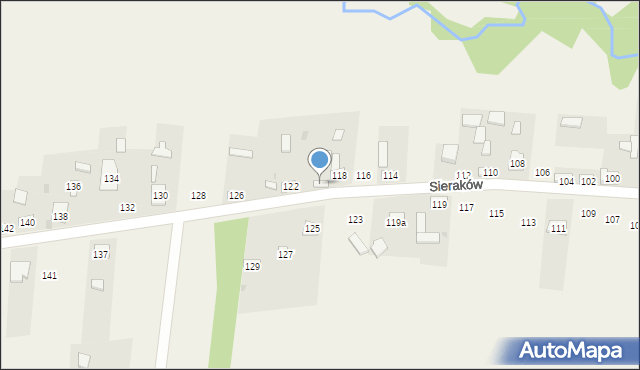 Sieraków, Sieraków, 120, mapa Sieraków