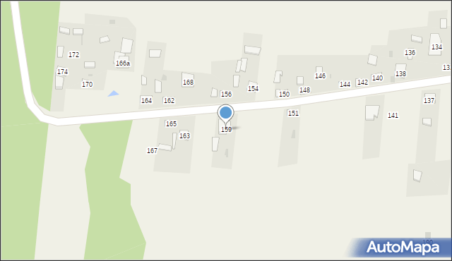 Sieraków, Sieraków, 159, mapa Sieraków