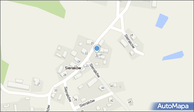 Sieraków, Sieraków, 21, mapa Sieraków