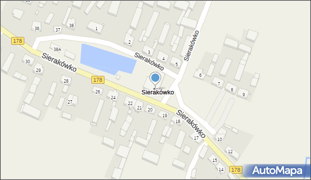 Sierakówko, Sierakówko, 5A, mapa Sierakówko