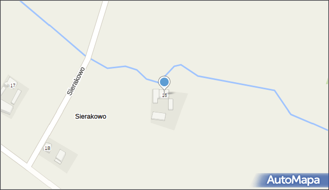 Sierakowo, Sierakowo, 16, mapa Sierakowo