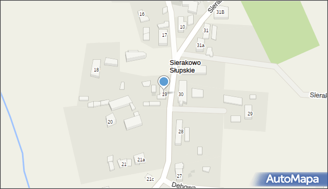 Sierakowo Słupskie, Sierakowo Słupskie, 19, mapa Sierakowo Słupskie