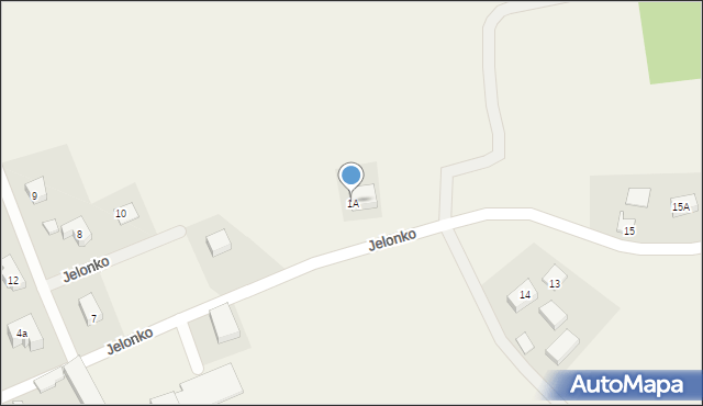 Sierakowska Huta, Sierakowska Huta, 1A, mapa Sierakowska Huta