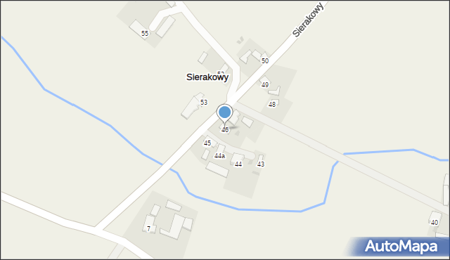 Sierakowy, Sierakowy, 46, mapa Sierakowy