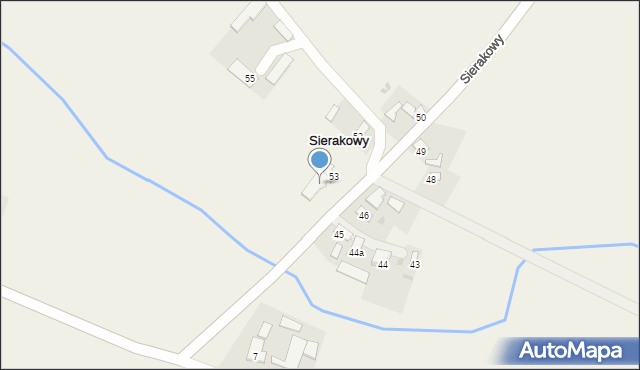 Sierakowy, Sierakowy, 54, mapa Sierakowy