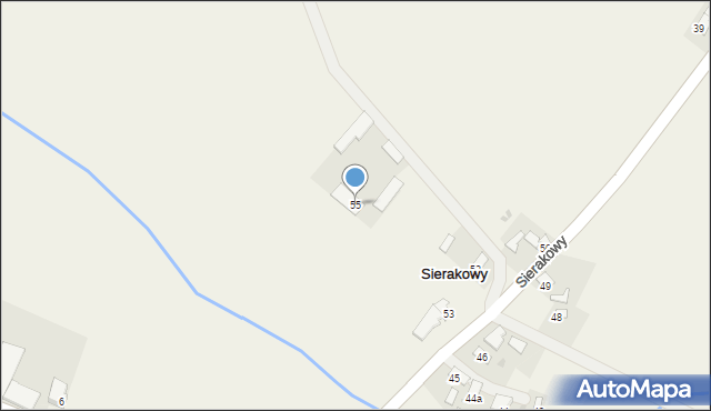 Sierakowy, Sierakowy, 55, mapa Sierakowy