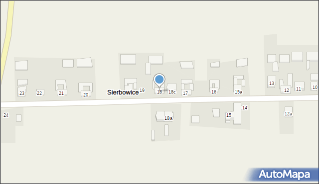 Sierbowice, Sierbowice, 18, mapa Sierbowice