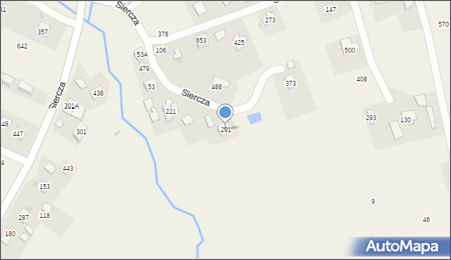Siercza, Siercza, 291, mapa Siercza