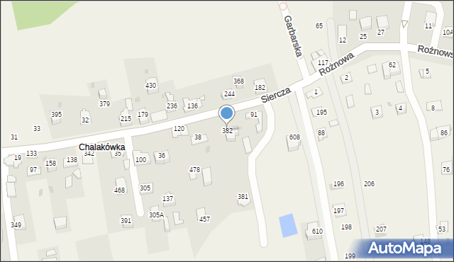 Siercza, Siercza, 382, mapa Siercza