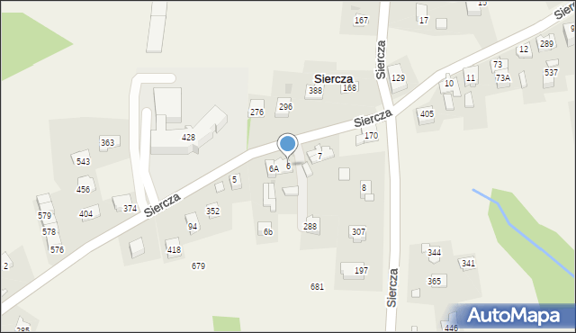 Siercza, Siercza, 6, mapa Siercza