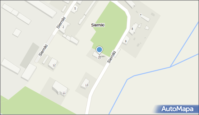 Sierniki, Sierniki, 10, mapa Sierniki