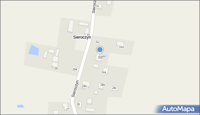 Sieroczyn, Sieroczyn, 31b, mapa Sieroczyn