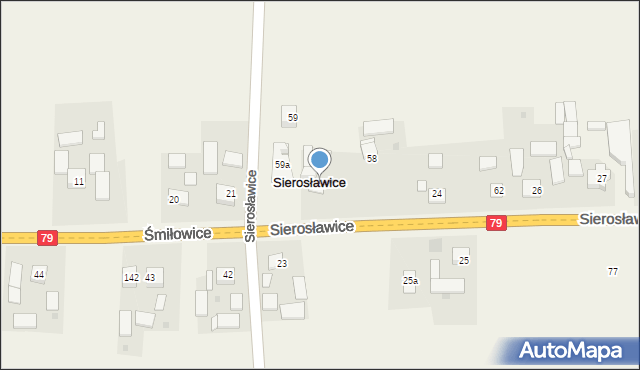 Sierosławice, Sierosławice, 22, mapa Sierosławice