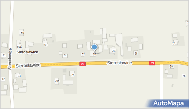 Sierosławice, Sierosławice, 26, mapa Sierosławice