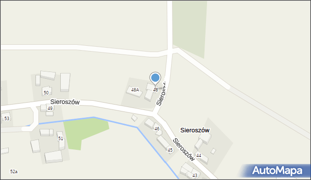 Sieroszów, Sieroszów, 48, mapa Sieroszów