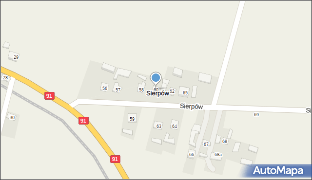 Sierpów, Sierpów, 60, mapa Sierpów