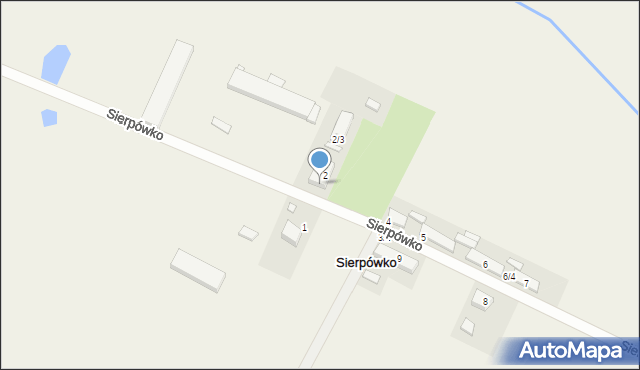 Sierpówko, Sierpówko, 2/1, mapa Sierpówko