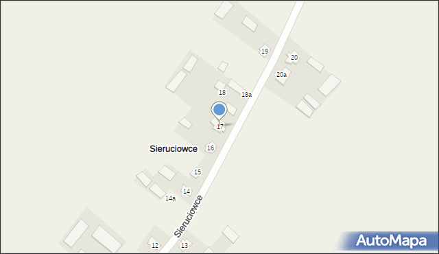 Sieruciowce, Sieruciowce, 17, mapa Sieruciowce