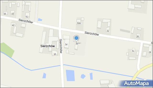 Sierzchów, Sierzchów, 33, mapa Sierzchów