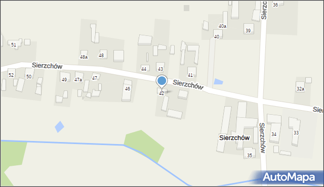 Sierzchów, Sierzchów, 42, mapa Sierzchów