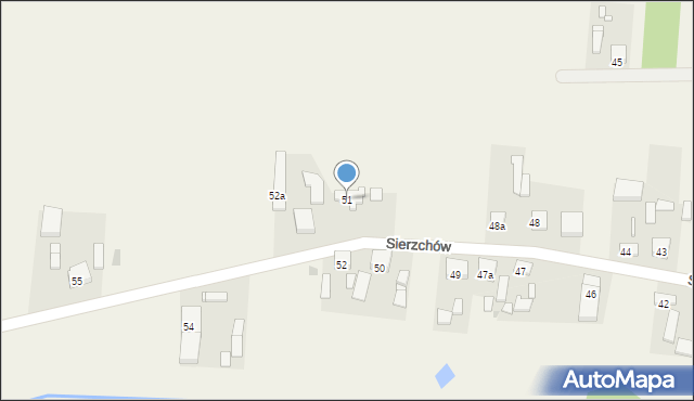 Sierzchów, Sierzchów, 51, mapa Sierzchów