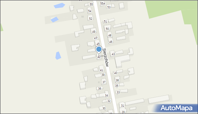 Sierzchów, Sierzchów, 42, mapa Sierzchów