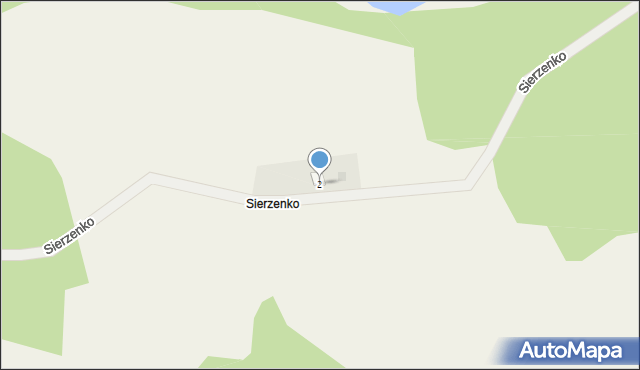 Sierzno, Sierzenko, 2, mapa Sierzno