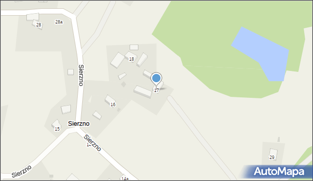 Sierzno, Sierzno, 17, mapa Sierzno