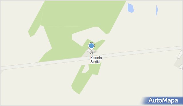 Sieśki, Sieśki, 35, mapa Sieśki